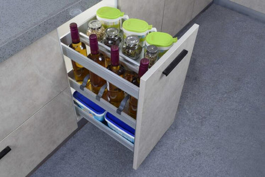 Simple Cabinet Aluminum Alloy Pull Out Basket